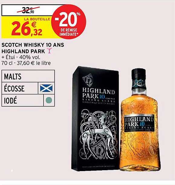 scotch whisky 10 ans highland park