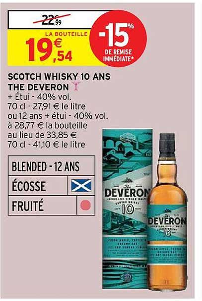 scotch whisky 10 ans the deveron