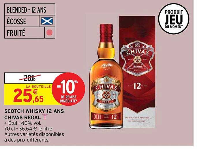 scotch whisky 12 ans chivas regal