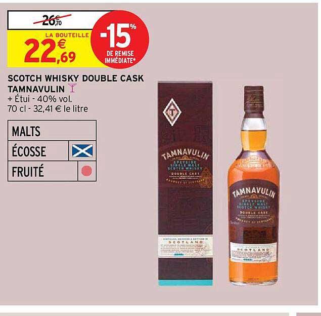 scotch whisky double cask tamnavulin