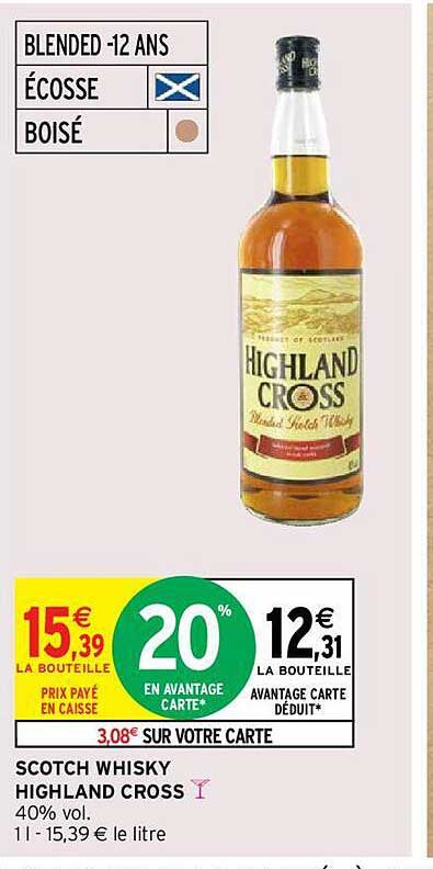 scotch whisky highland cross