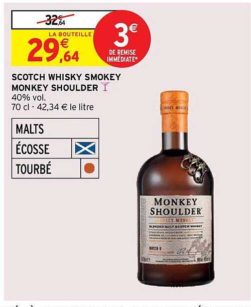 scotch whisky smokey monkey shoulder
