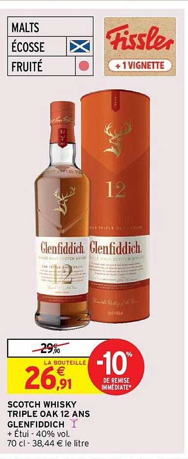 scotch whisky triple oak 12 ans glenfiddich fissler