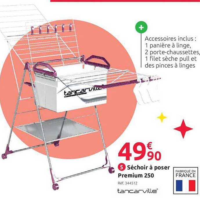 Séchoir à Poser Premium 250 Tancarville