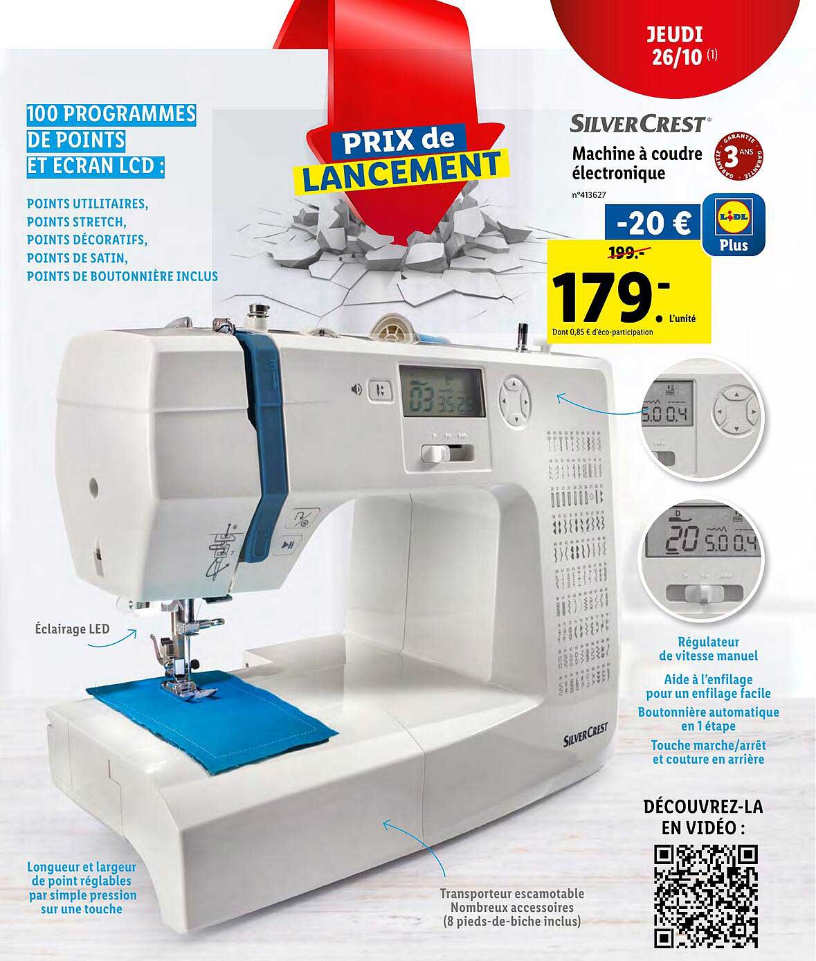 silvercrest machine à coudre électronique