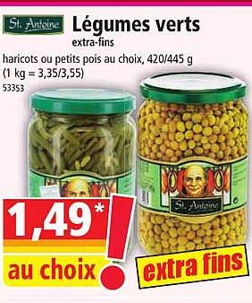 st antoine légumes verts