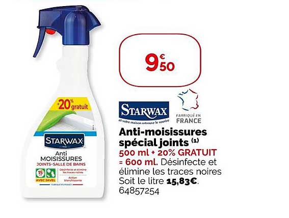 starwax anti-moisissures spécial joints