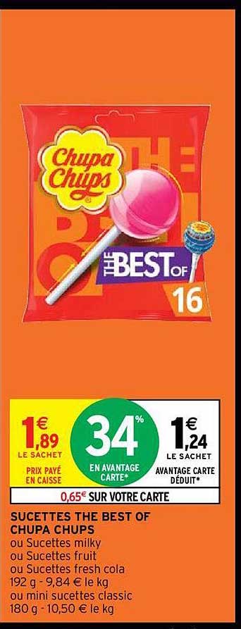 sucettes the best of chupa chups