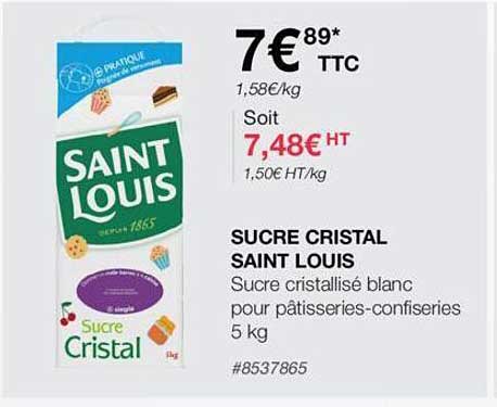 sucre cristal saint louis