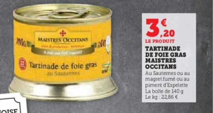 tartinade de foie gras maistres occitans