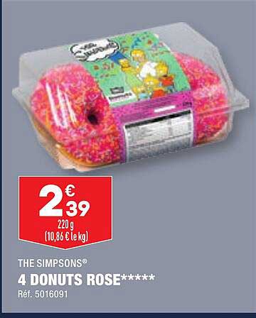 the simpsons 4 donuts rose