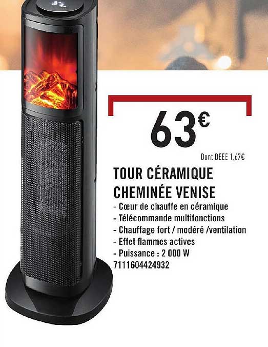 tour céramique cheminée venise