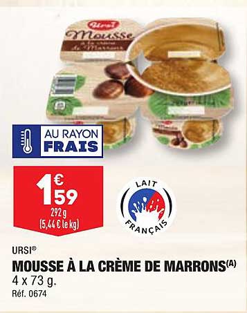 Ursi Mousse à La Crème De Marrons