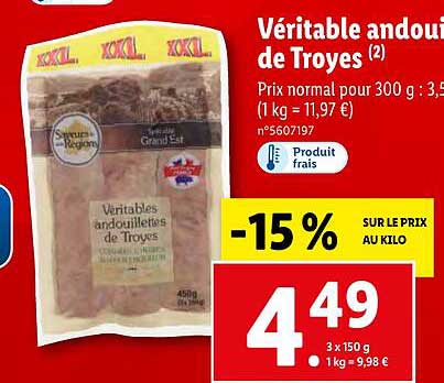 Véritable Andouillettes De Troyes