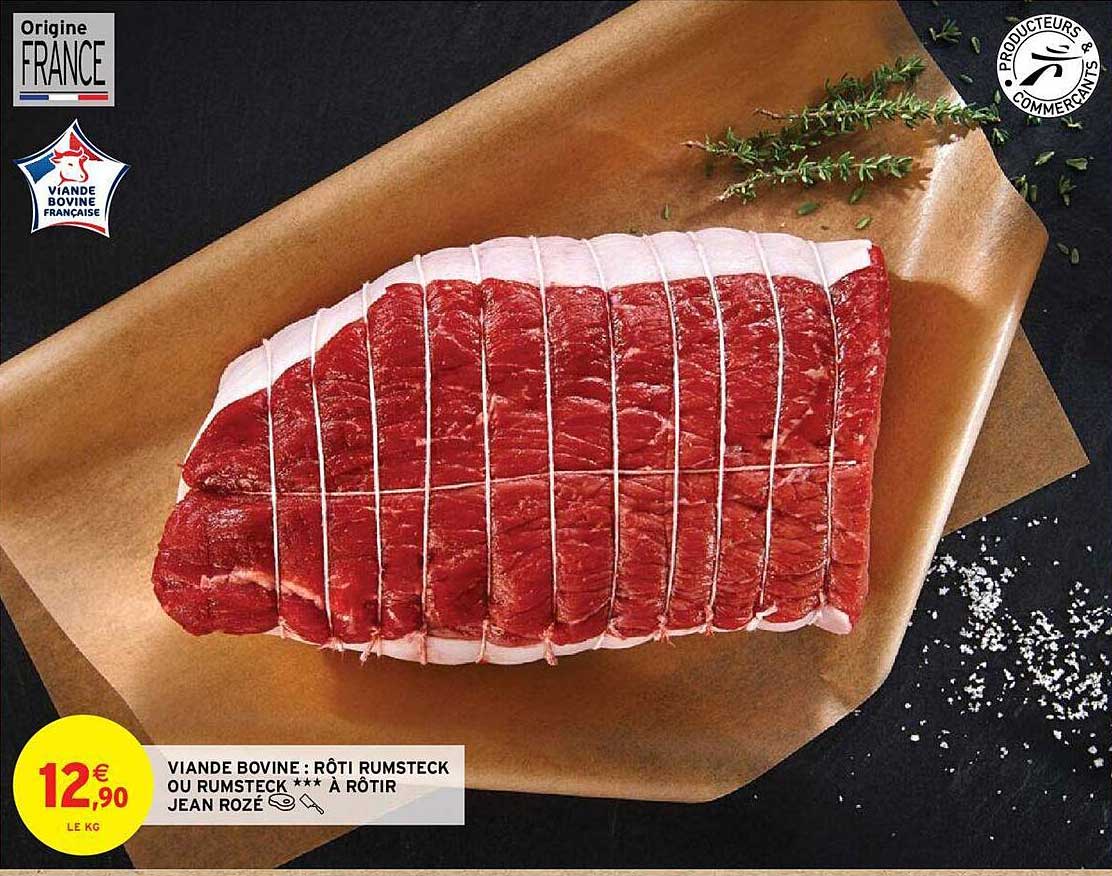 viande bovine : rôti rumsteck ou rumsteck à rôtir jean rozé