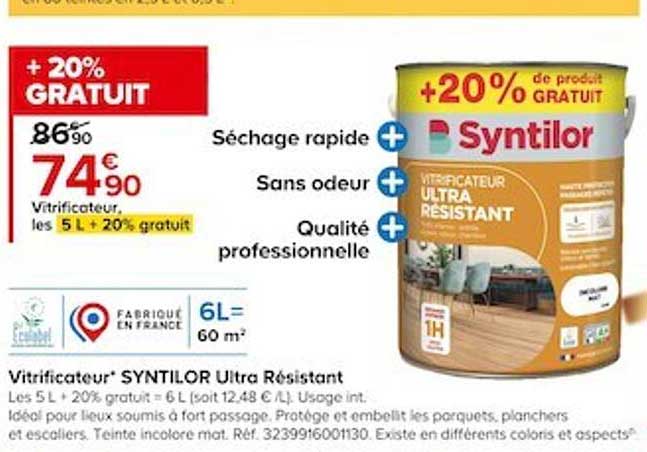 Vitrificateur Syntilor Ultra Résistant