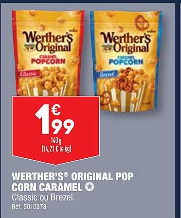 werther's original pop corn caramel