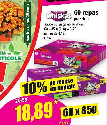 Whiskas 60 Repas