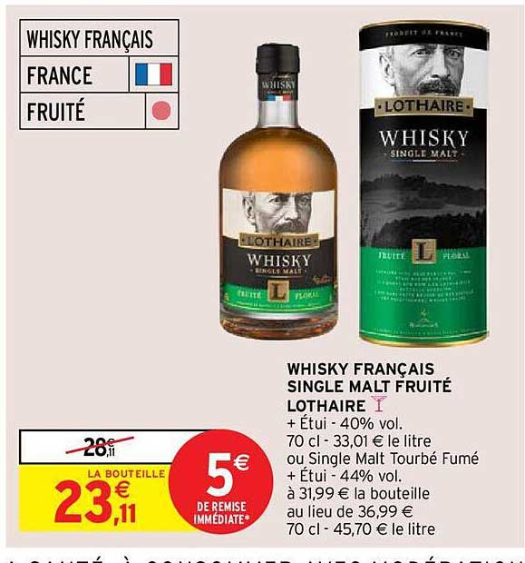 whisky français  single  malt fruité lothaire