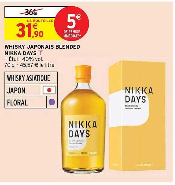 Whisky Japonais Blended Nikka Days