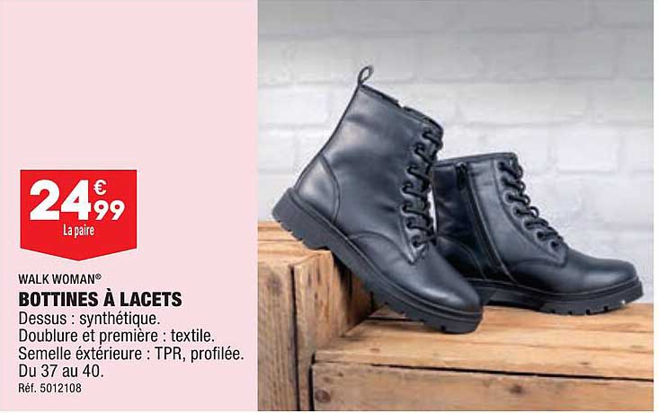 wlk women bottines à lacets