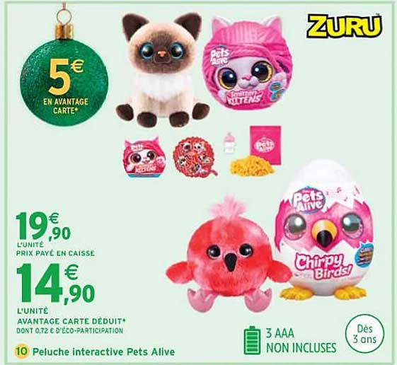 zuru peluche interactive pets alive