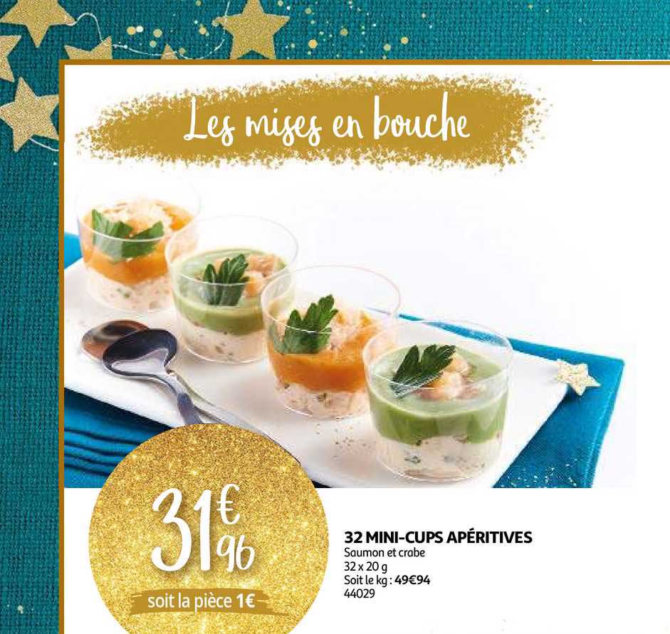32 Mini Cups Apéritives