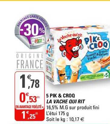 5 pik & croq la vache qui rit