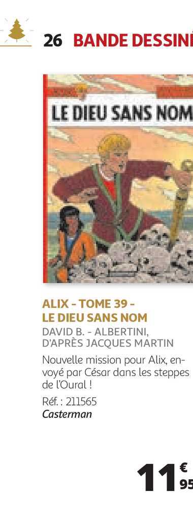 alix - tome 39 - le dieu sans nom