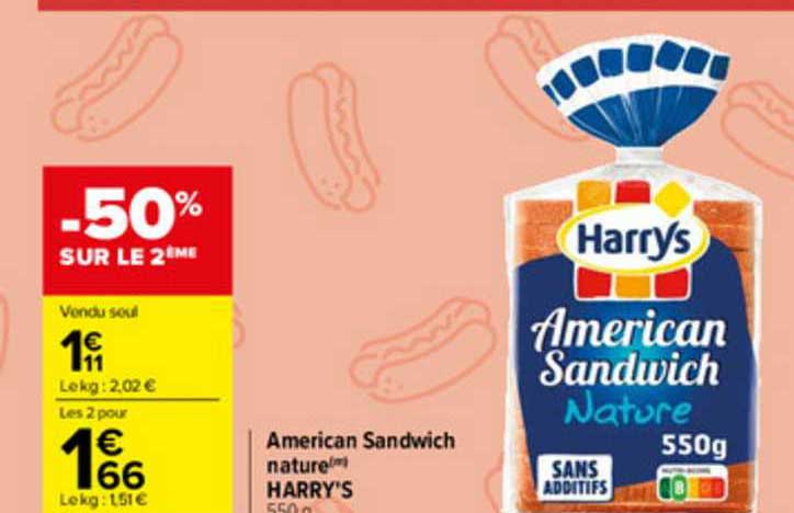 american sandwich nature harry's