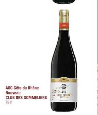 aoc côte du rhône nouveau club des sommeliers