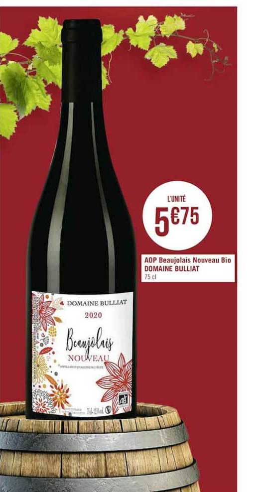 aop beaujolais nouveau bio domaine bulliat