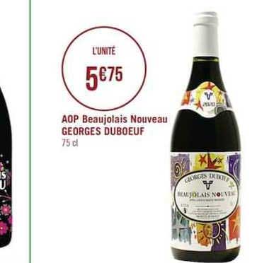 aop beaujolais nouveau georges duboeuf