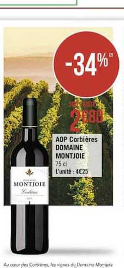 aop corbières domaine montjoie