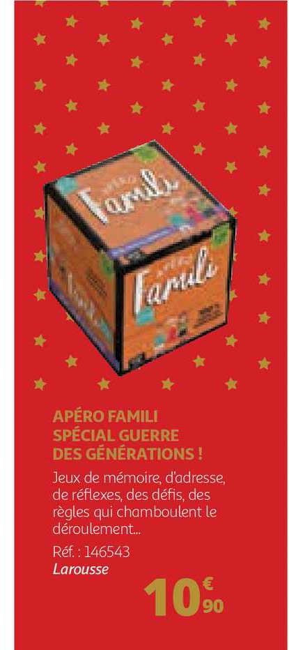 apéro famili spécial guerre des générations !