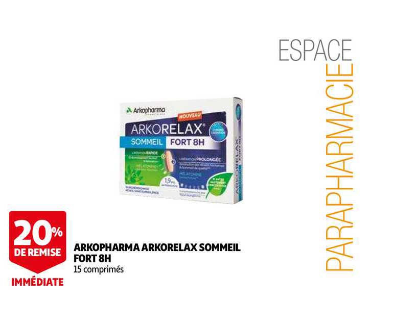 arkopharma arkorelax sommeil fort 8h