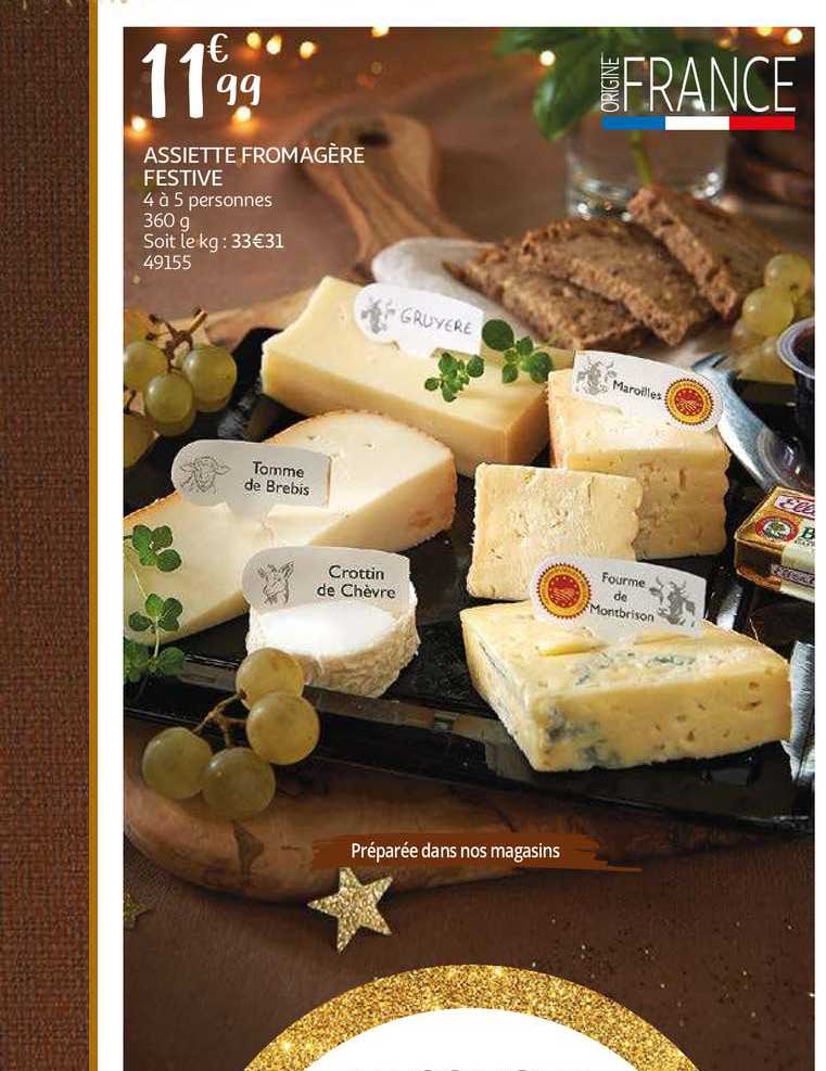 assiette fromagère festive