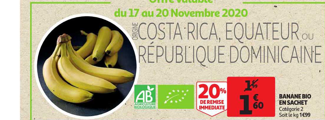 Banane Bio En Sachet 20% De Remise Immédiate