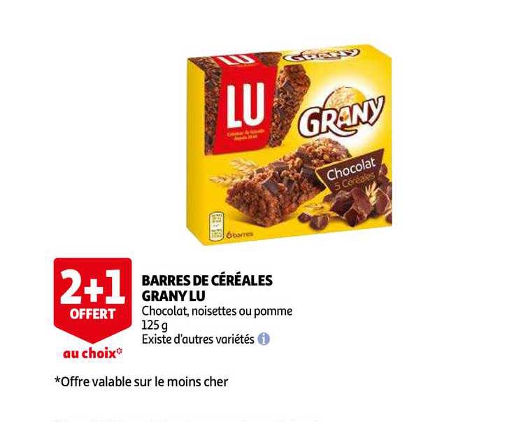 barres de céréales grany lu