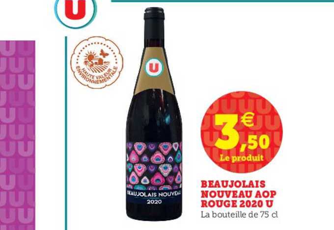 Beaujolais Nouveau Aop Rouge 2020 U