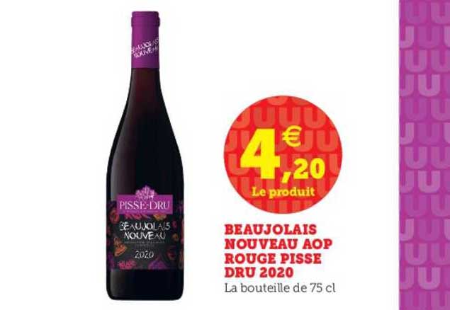 beaujolais nouveau aop rouge pisse dru 2020
