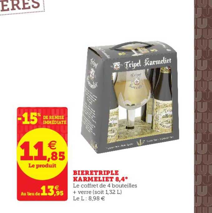 bière tripel karmeliet 8,4°