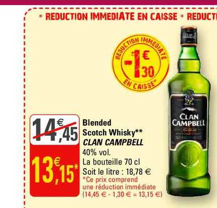 blended scotch whisky clan campbell