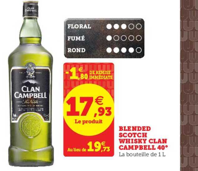 blended scotch whisky clan campbell