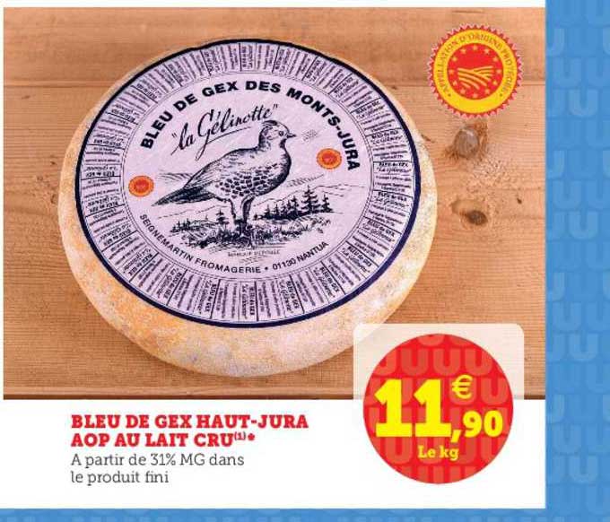 bleu de gex haut-jura aop au lait cru