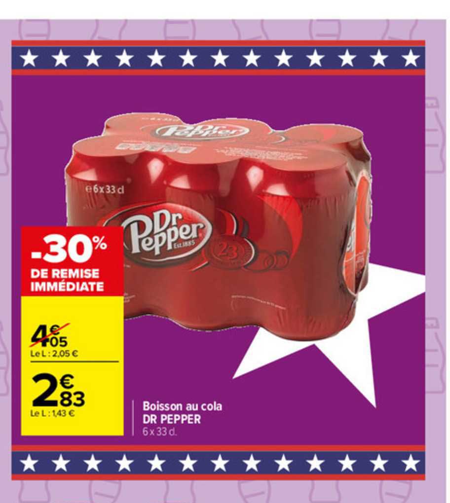 boisson au cola dr pepper