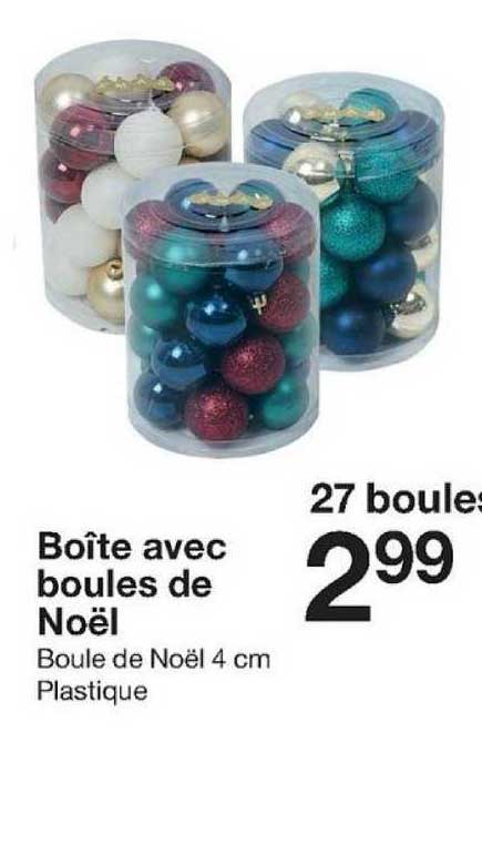 Boîte Avec Boules De Noël