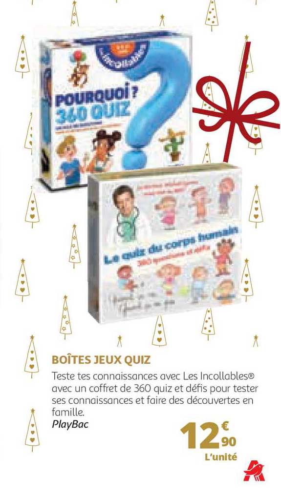 boîtes jeux quiz