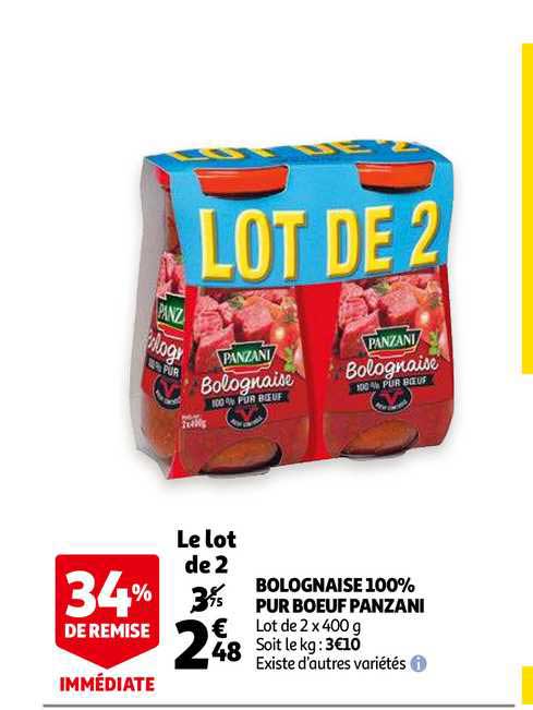 Bolognaise 100% Pur Bœuf Panzani