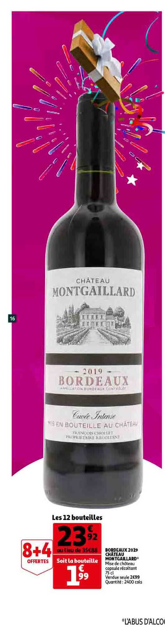 bordeaux 2019 château mongaillard 8+4 offertes